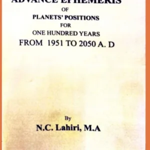 ADVANCE EPHEMERIS OF PLANETS’ POSITIONS || N.C. Lahiri